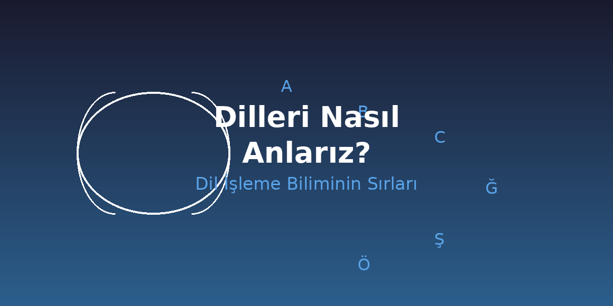 Başlık: Beyin ve Dil - Açıklama: Beynin birden fazla dil ve sembolü işlemesini gösteren illüstrasyon